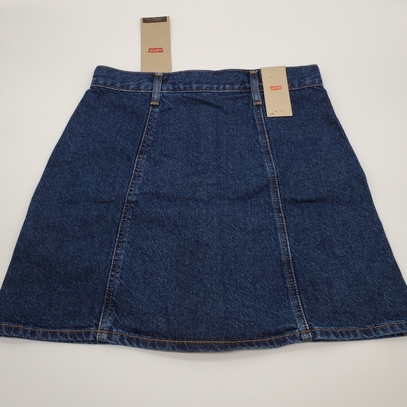 🎁💜Levi's A-Line Button Front Jean Skirt - Picture 5 of 7